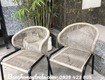 Ghế ngoài trời đan dây dù