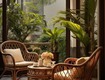 Ghế đơn mây armchair 