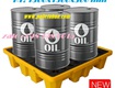 Pallet nhựa chống tràn dầu 4 phuy