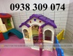 Nhà chơi cổ tích hình ngôi nhà, nhà chơi cổ tích mầm non 