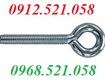 Bu lông đầu móc khoen tròn m8,m10,m6,m12 mạ kẽm 0913521058 kim khí thanh sơn hà...