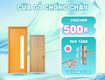 Cửa gỗ chống cháy an toàn cho gia đình