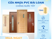 Cửa nhựa pvc đài loan nhỏ gọn, đa năng, bền bỉ