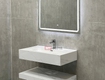 Bàn đá lavabo 2 tầng mắt sứ trắng tràn viền 80cm 