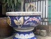 Chậu hoa cẩn sành sứ , đắp miểng   chậu ang , trái bần...