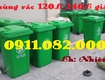 Chuyên sỉ lẻ thùng rác giá rẻ  thùng rác 120l 240l 660l màu xanh...