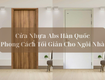 Cửa nhựa abs hàn quốc phong cách tối giản cho ngôi nhà 