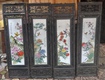 Tranh tứ quý kt 36x 120cm gốm sứ giáng tây 