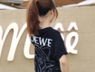 áo thun nam nữ form boxy cotton thêu xù mei fashion at04 