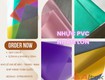 Màng nhựa pvc Nhám lớn nhiều màu   giá tốt 