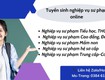Tuyển sinh các khóa học nghiệp vụ sư phạm online