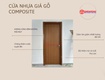 Cửa Nhựa Composite cho phòng ngủ   Bền Như Gỗ, Chống Nước Tuyệt Đối 
