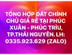 Tổng hợp đất chính chủ giá rẻ tại Phúc Xuân Phúc Trìu, Thái Nguyên
