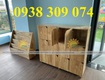 Tủ kệ đựng cặp cho bé mầm non, tủ kệ gỗ cặp dép mầm non 