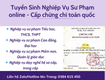 Tuyển sinh các khóa nghiệp vụ sư phạm online 