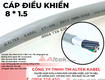 Cáp 8G0.5, 8g0.75, 8g1.0, 8g1.5 Altek Kabel 