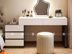Bàn Trang Điểm Gỗ MDF Màu Trắng Hiện Đại 