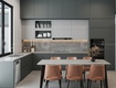 Tủ Bếp Gỗ Công Nghiệp MDF Lõi Xanh Chữ L Bền Đẹp 