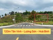 Bán lô đất tái định cư 120m tại tân vinh lương sơn hòa bình