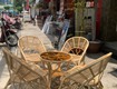 Bàn ghế mây đọc sách uống trà 