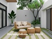 Bàn ghế sofa mây nhựa ngoài trời 