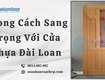 Phong cách sang trọng với cửa nhựa đài loan 