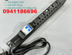 ổ cắm nguồn pdu 6 ổ cắm 3 chấu có mcb 2p 32a kèm dây...