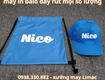 Cơ sở in balo dây rút hãng thời trang Nico xanh dương 
