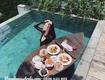 Khay nổi đồ ăn hình thuyền 