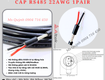 Cáp vặn xoăn rs485 22awg 1 pair altek kabel hồ chí minh 