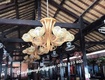 Đèn chùm thả trần mây tre 