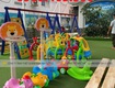 Bập bênh đôi 2 con cá trẻ em, bập bênh composite mầm non 