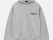 Áo Hoodie Unisex Xám Tối Giản   Form Rộng Basic 