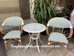 Ghế cafe nhựa giả mây khung nhôm 