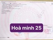 Bán đất đường hòa minh 25 trục thông nguyễn sinh sắc
