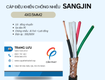 Cáp điều khiển chống nhiễu 4x0.5 sangjin hcm, bình dương, đồng nai, brvt 