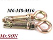 Nở sắt đầu tròn m10,m6,m8 mạ kẽm màu vàng 0947521058 kim khí thanh sơn hà...