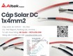 Dây cáp solar dc 1x4mm  1500v   altek kabel 