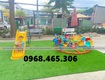 đu quay ngựa đạp chân, thang leo xích đu trẻ em 