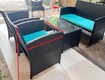 Sofa cafe nhựa giả mây