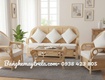 Sofa mây phòng khách đan kín