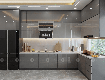 Tủ bếp gỗ công nghiệp phủ acrylic chữ l cao cấp