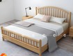 Giường ngủ gỗ sồi tự nhiên thiết kế chắc chắn bền đẹp 