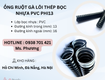 ống ruột gà lõi thép bọc nhựa pvc phi13 tại đà nẵng, hà nội, hồ...