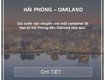 Giá cước vận tải biển hải phòng đến oakland, usa