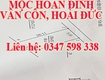 Chính chủ bán lô đất đẹp   mộc hoàn đình, vân côn, hoài đức 