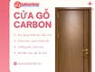 Cửa gỗ carbon sang trọng vượt trội, bền bỉ vĩnh cửu 