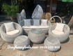 Sofa sò mây nhựa phòng khách 
