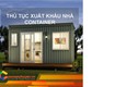 Thủ Tục Xuất Khẩu Nhà Container 