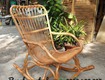 Ghế bập bênh mây tre đan
